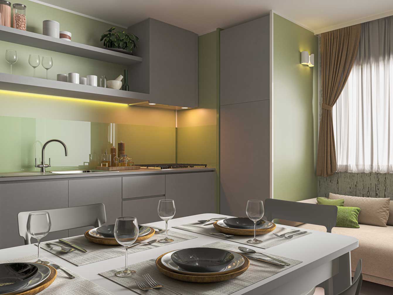 Küche Mobile Home Birkenbaum